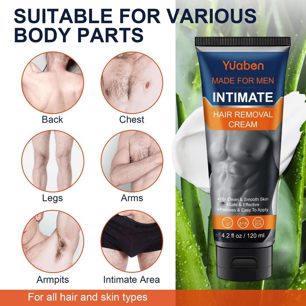 Crème dépilatoire pour hommes - , 100 ml