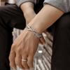 Open Adjustable Tibetan Silver Bangle Feather Shape Cuff Bracelet for Men Women Classic Jewelry Gift Accessories Bangles