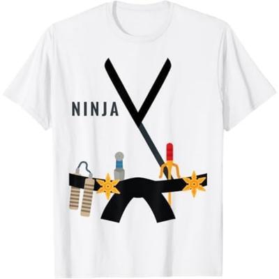 Ninja Costume Halloween Men Women T Shirt Khan T-Shirt Mens Womens Tank Top Sweatshirt Hoodie 373 White