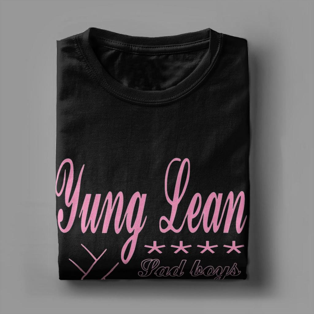 Printed Yung Lean Sad Boys Hands Pink  T Shirt for Men Women  Pure Cotton T-shirts Short Sleeve Tops