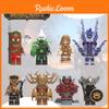 X0285 Evil Dwarf Mechanical Virus Soldier Building Blocks Toy Diy Abs Material Non-electric