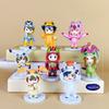 Digimon Adventure Q Action Figures With Transparent Or White Bases For Display
