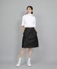 Seinteukeulu Wide Dome Half-Band Midi Skirt Wdm-1305 Black Denim Brs