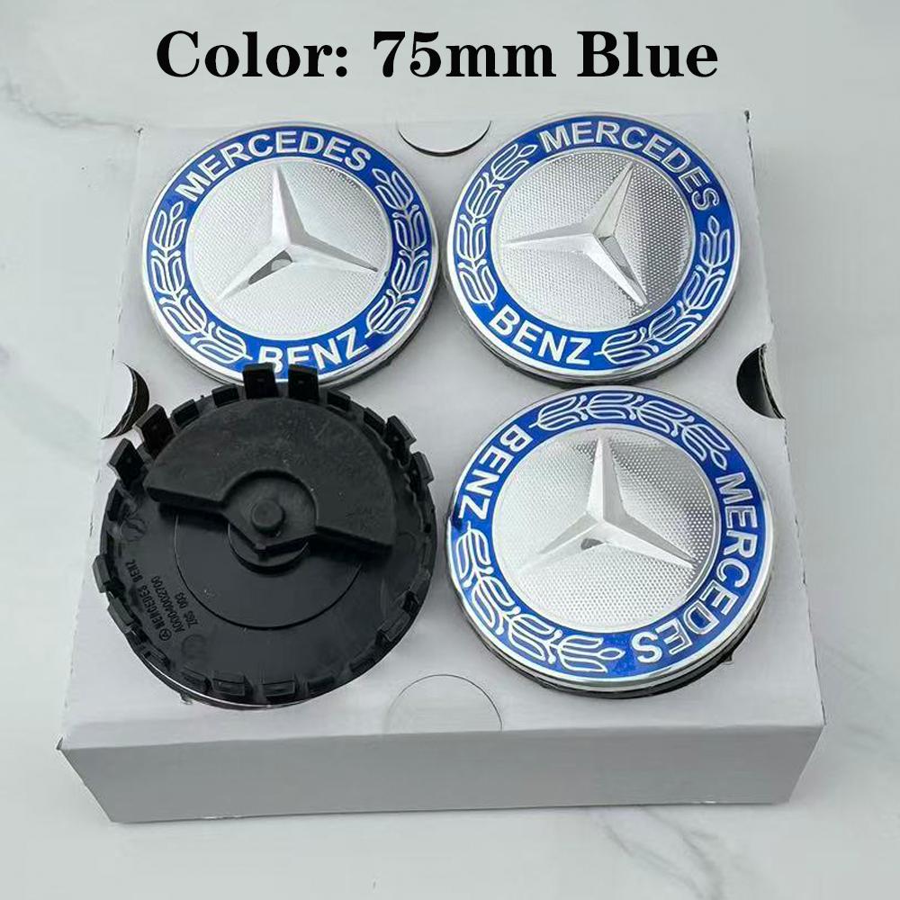 BETI1 for Mercedes Benz C E A B S Class GLE GLA GLB GLC GLS AMG W203 W204 W205 W176 W177 4Pcs 75MM Floating Wheel Center Caps Hubcaps