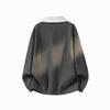 Men's Autumn Faux Two-Piece Textured Jacquard Collar Casual Outerwear