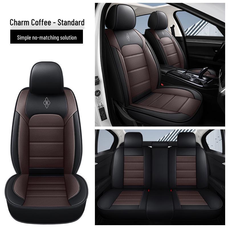 Universal Nappa Leather Car Seat Cover - Four Seasons, Full Coverage