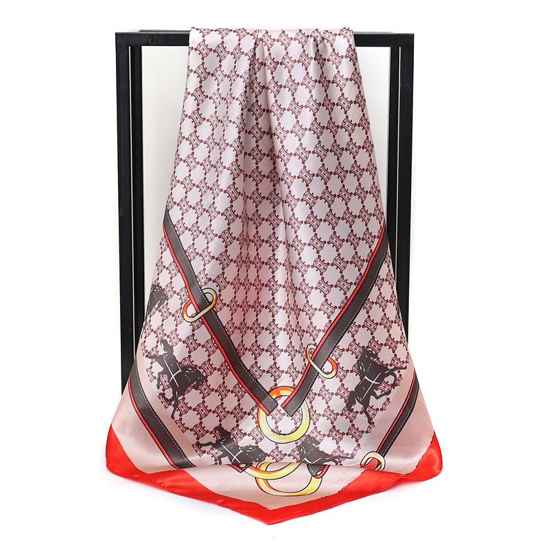 90 Large Square Scarves, Silk Scarves, Women'S Imitation Silk Fashion Shirts, Small Square Scarves, Mother Scarves.