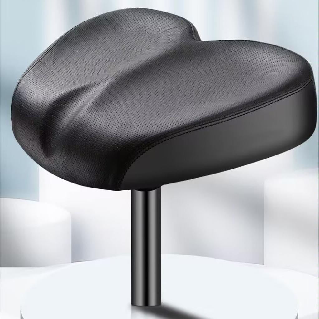  Noseless Wide Bike Seat Cushion Shock Absorbing for Mountain Bike 