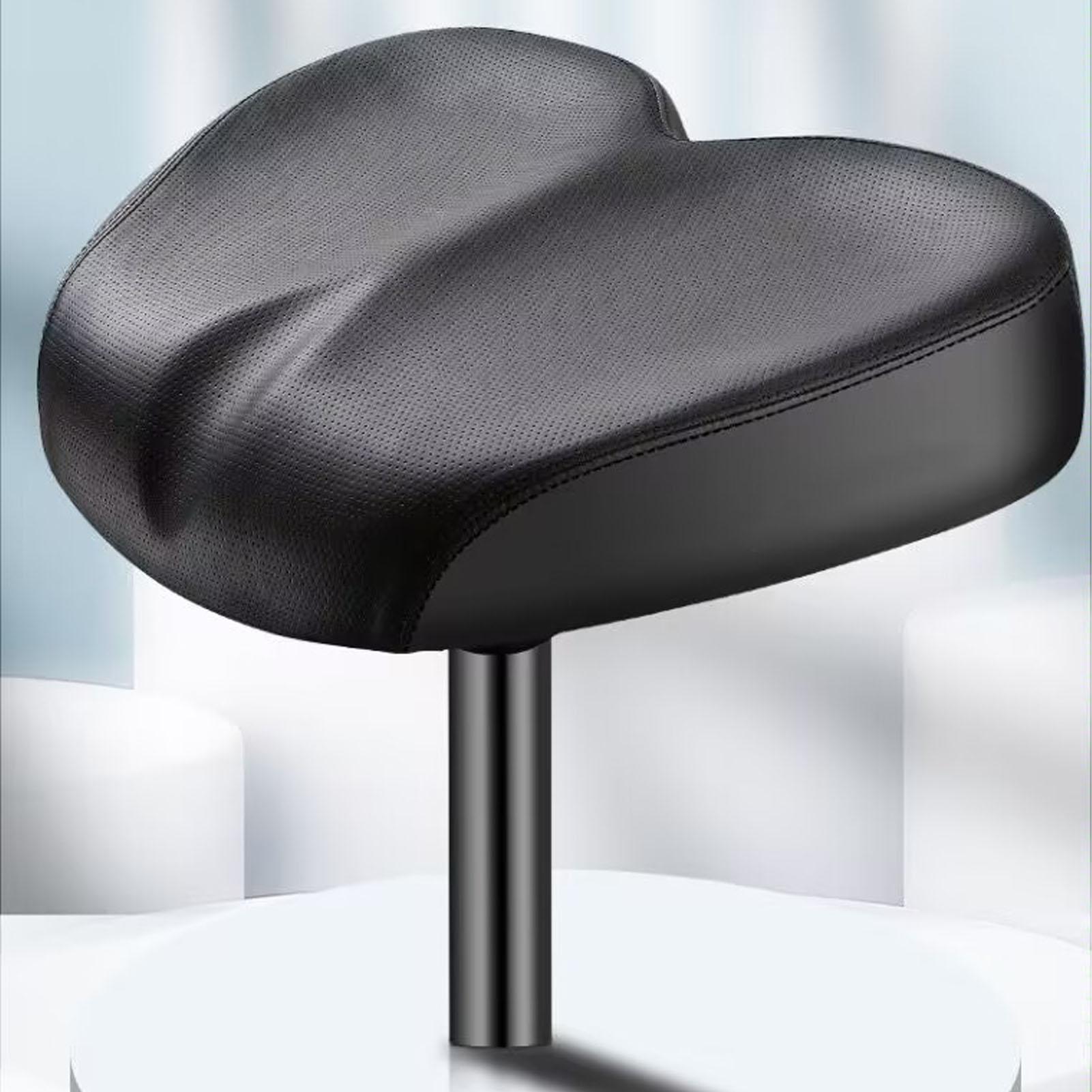 Igeteck Noseless Wide Bike Seat Cushion Shock Absorbing For Mountain Bike