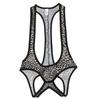 Sexy Mesh Bodysuit Jockstrap Bodywear Erotic Teddies Underwear Wrestling Singlet Leotard Jumpsuits Suspender For Men/Gay