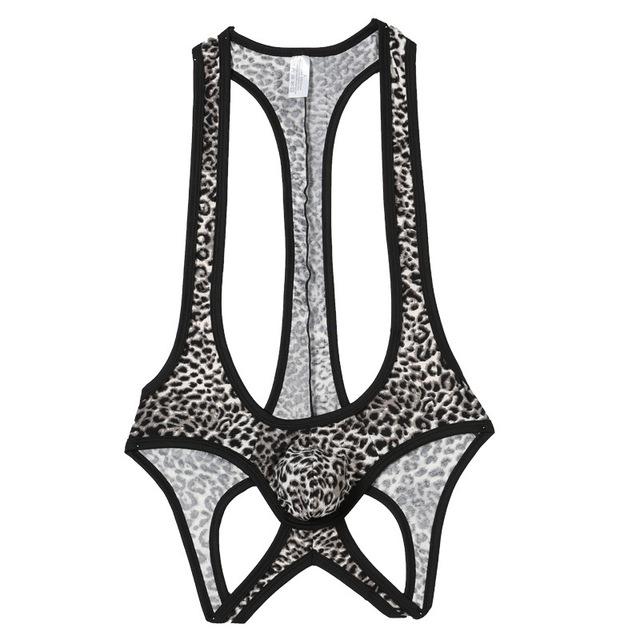 Sexy Mesh Bodysuit Jockstrap Bodywear Erotic Teddies Underwear Wrestling Singlet Leotard Jumpsuits Suspender For Men/Gay