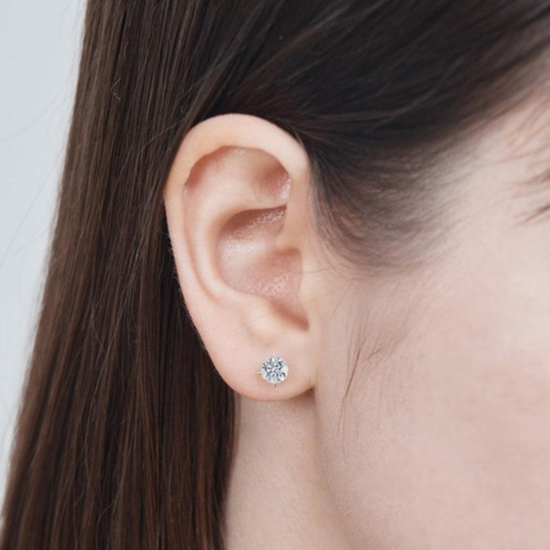 GEIGER Jewelry 14K Basic 5-Part Moissanite Earrings GI14EE507