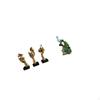 Resin Thinker Statues Abstract Art Sculptures And Peacock Animal Sculpture Collection Elegant
