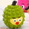 Latex Fruit Dog Chew Toy Squeaky Cartoon Melon Banana Dragon Fruit Durian Interactive Toy Small Medium Large Dogs Teething Cleaning Boredom Toy