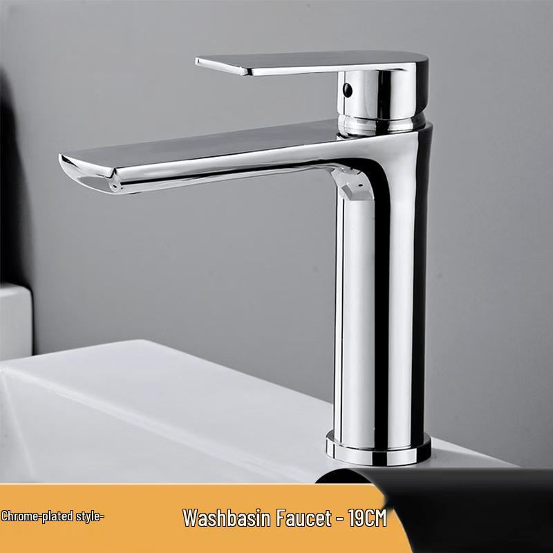 Chrome Plated Stainless Steel Basin Faucet