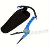 Multifunctional Fishing Pliers Outdoor Enthusiasts with Storage Bag Portable Open Loop Cutter with Lanyard Fishing Tool Self-locking Optional
