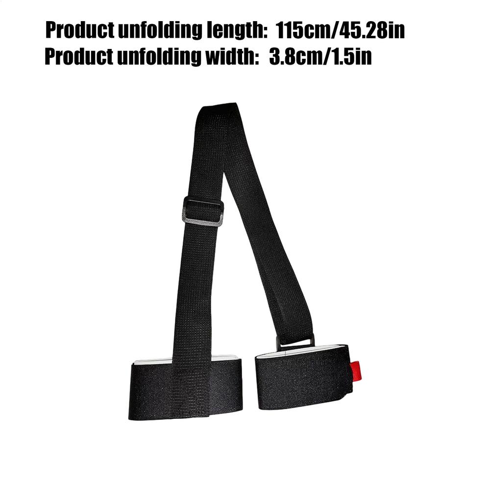 Skimate Ski Carrier Skis Strap for Carrying Skimate Ski Carrier Straps Adjustable Snowboard Shoulder Binding Straps Accessories чёрный