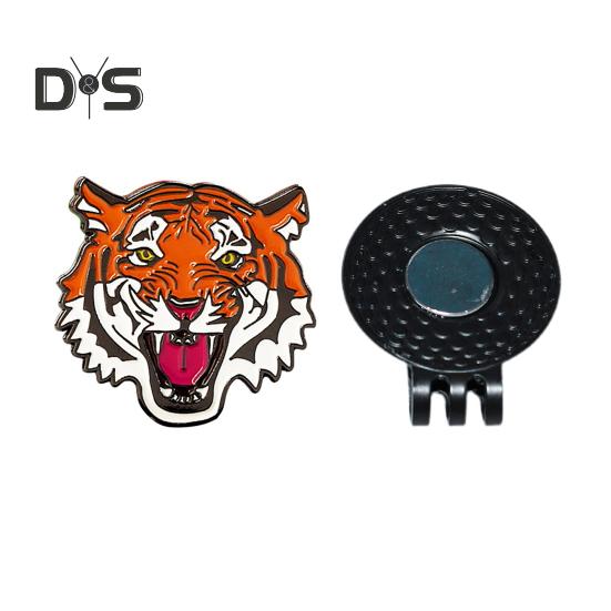 Tiger Golf Ball Marker with Hat Clip Magnetic Metal Golf Ball Marker Hat Clip Golfing Accessory for Men And Women