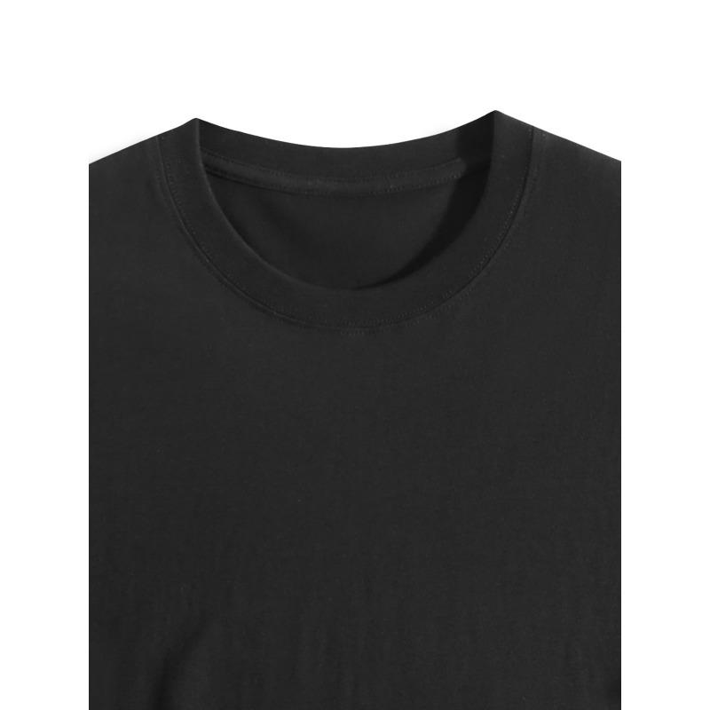 European sizes Men's Religious Graphic Crew Neck T-Shirt , Breathable Gym & Casual Shirt with Cross & Prayer Hands Design, Short Sleeve Regular Fit