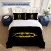 Batman 3‑Piece Bedding Set Soft Microfiber Duvet Cover Pillowcases Comfortable Bed Linen for Bedroom Decoration