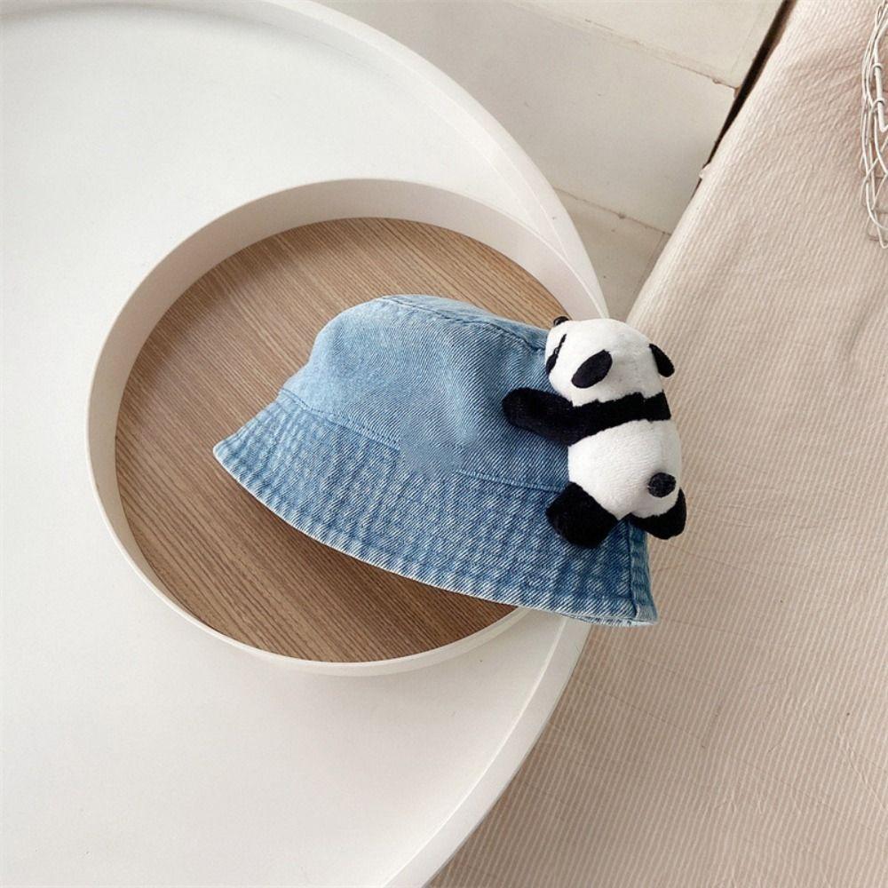 Korean Style Children Sun Visor Hat Cowboy Baby Fisherman Hat Breathable Basin Hat  Travel