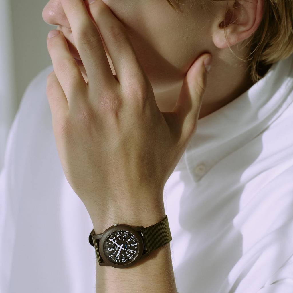Camper Watch Quartz 3 ATM Water Resistant Plastic Black Dial T41711 [TIMEX] Men's [Authentic]