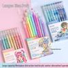 Blue Fruit Morandi 36-Color Gel Pens: Large Capacity Journaling & Drawing Set