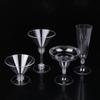 10Pcs Transparent Plastic Wine Glass Recyclable Reusable Shatterproof Wine Goblet For Champagne Dessert Beer Pudding Party