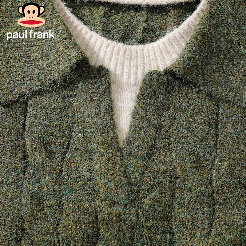 Paul Frank Men's Cable Knit Turtleneck Sweater