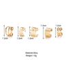 Gold Silver Color Leaves Clip Earring for Women Men Creative Simple C Ear Cuff Non-Piercing Ear Ear Clip Set Trendy Jewelry Gift