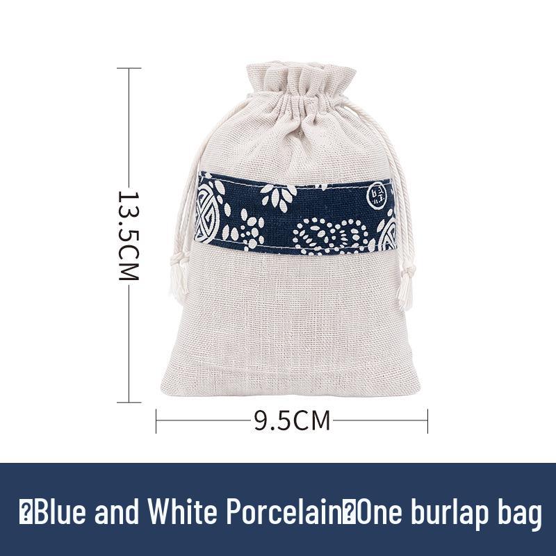 Brocade Cloth Jewelry Drawstring Pouch for Storage or Incense