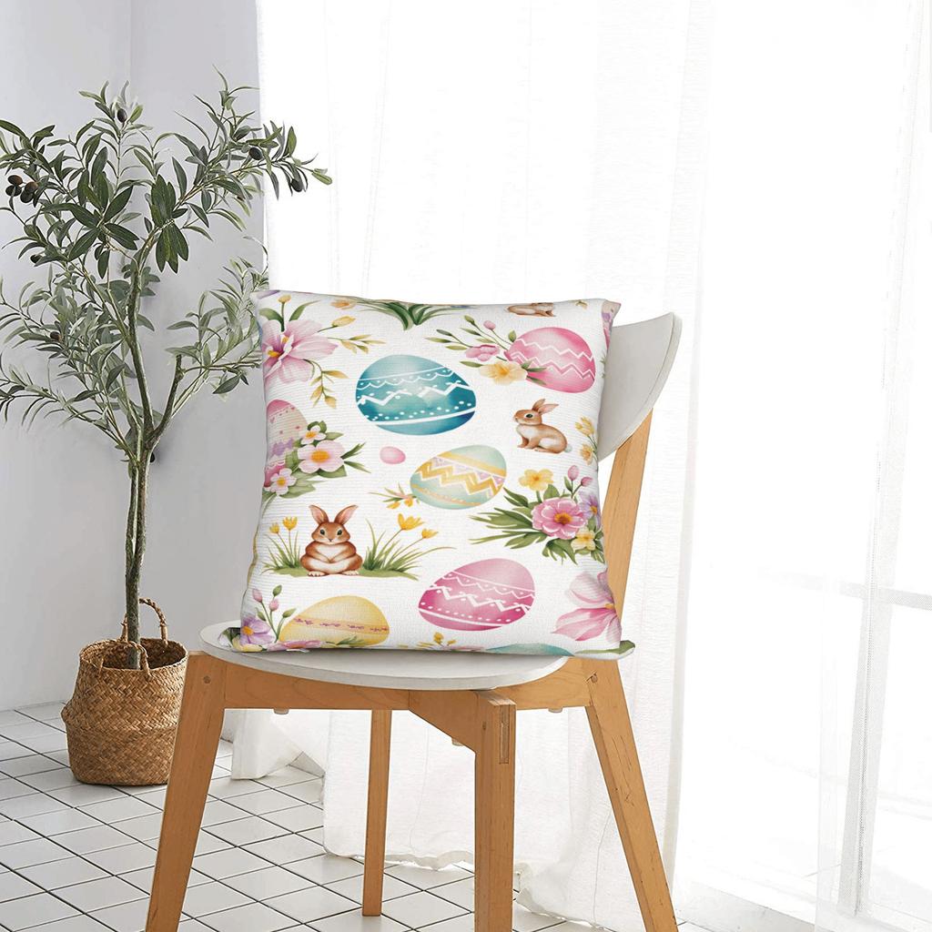 Pillow Cover Easter Egg Morden Pillow Case For Sofa Couch Bed Living Room Pillowcases