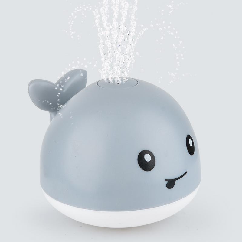 Electric Induction Whale Bath Toy: Water Spray & Universal Wheel Fun