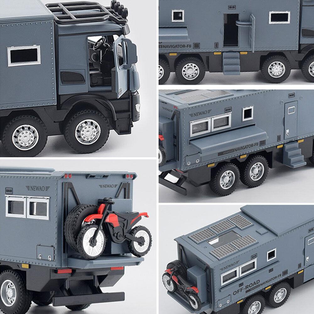 1/24 NOMADISM NAVIGATOR Benz 8X8 Alloy Die Cast Toy Car Model Sound and Light Children's Toy Collectibles Birthday Gift