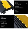 Rubber Cable Trunking Speed Bump - PVC Indoor/Outdoor Cable Protection Channel Cover