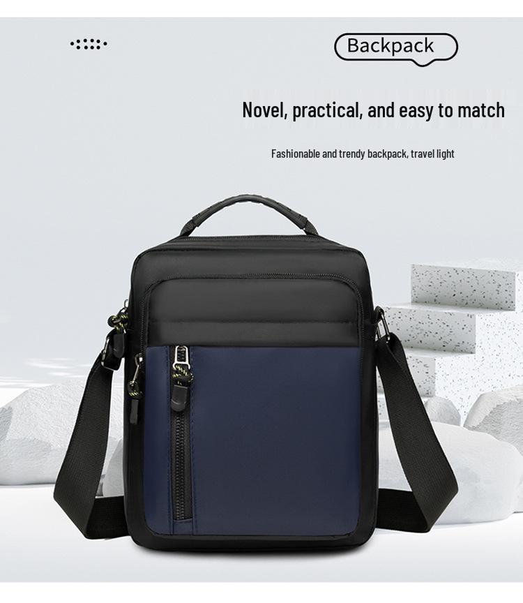 Men's Trendy Vertical Crossbody Bag - Lightweight Casual Travel & Commuting Handbag