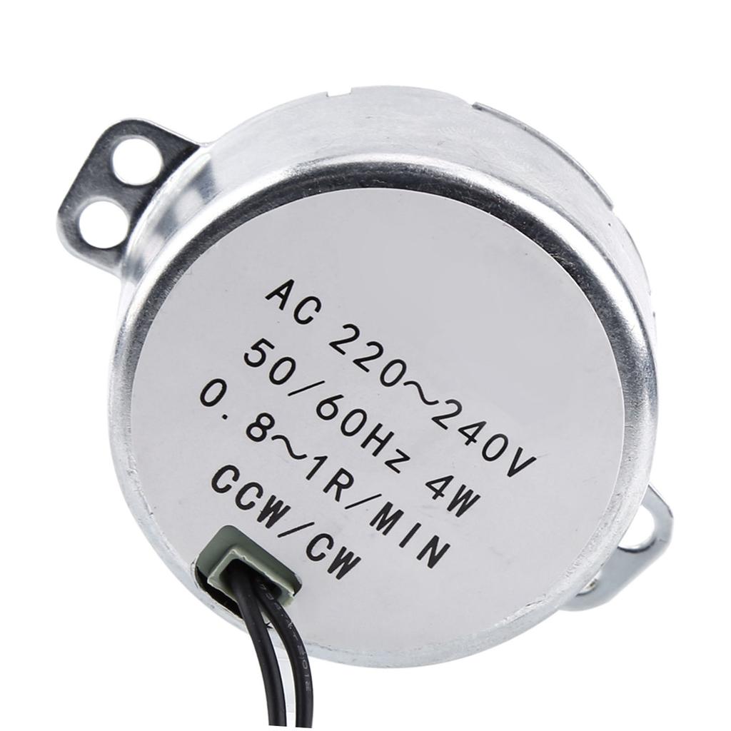 1pc 220-240V AC Synchronous Motor Geared Motor 4W CWCelsiusCCW(0.8-1RPM)