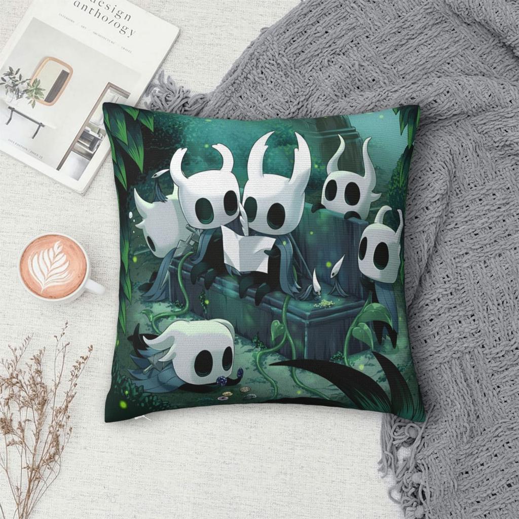 Hollow Knight Funny Games Printing Pillowcases Cushion Cover Throw Pillow Cover Y2K Bed Decorations Zipper Multi Size