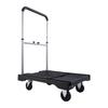 Foldable Push Cart Dolly, 149.69 Kg Capacity, Folding Platform Truck with Swivel Wheels, Moving Platform Hand Truck Flatbed Cart, Adjustable Push