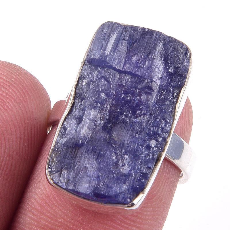 

Натуральный танзанит, ручная работа, кольцо из стерлингового серебра 925 пробы, размер 6 n7p74