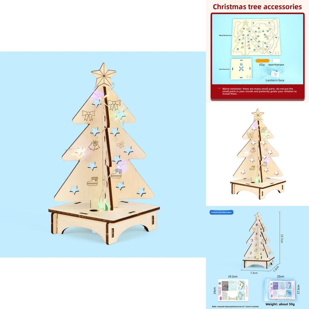 Science Experiment Christmas Tree Diy Lightup Craft Kit For Kids Educational Science Toys