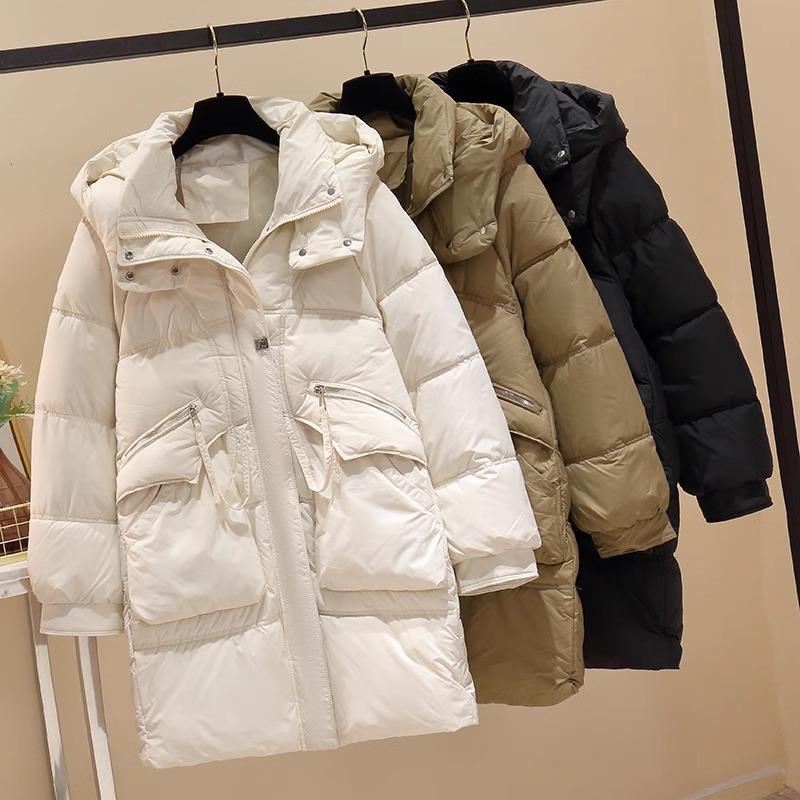 Down Cotton Jacket Women's Medium and Long 2025 Winter New Thick Cotton-padded Jacket Senior Warm Cotton-padded Jacket