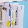 Kitchen Storage Rack Anti-slip Sturdy Stainless Steel Creative Cupboard Hanging Hook for Room Door