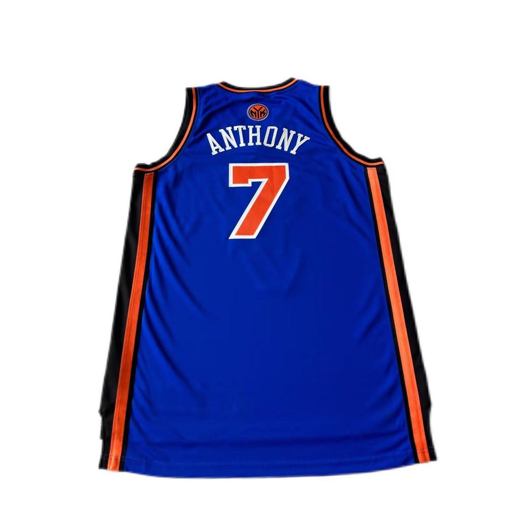 Adidas NBA Anthony New York Knicks Team 7 Fan Version V-Neck Sleeveless Basketball Jersey Unisex Jersey 7912A-318-K91474