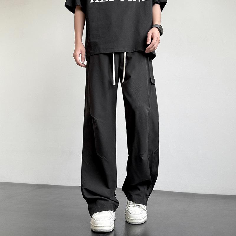 Casual Pants Working Wear American High Street New Spring and Summer Loose Sports Drooping Trousers Straight Wide Legs