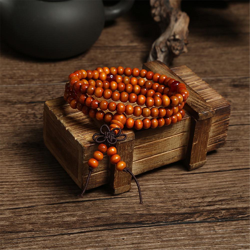 Bracciali e Braccialetti in Sandalo Naturale Verdi da 6 mm per Donne Buddisti Buddha Legno Perline di Preghiera Mala Unisex Gioielli da Uomo Bijoux A245