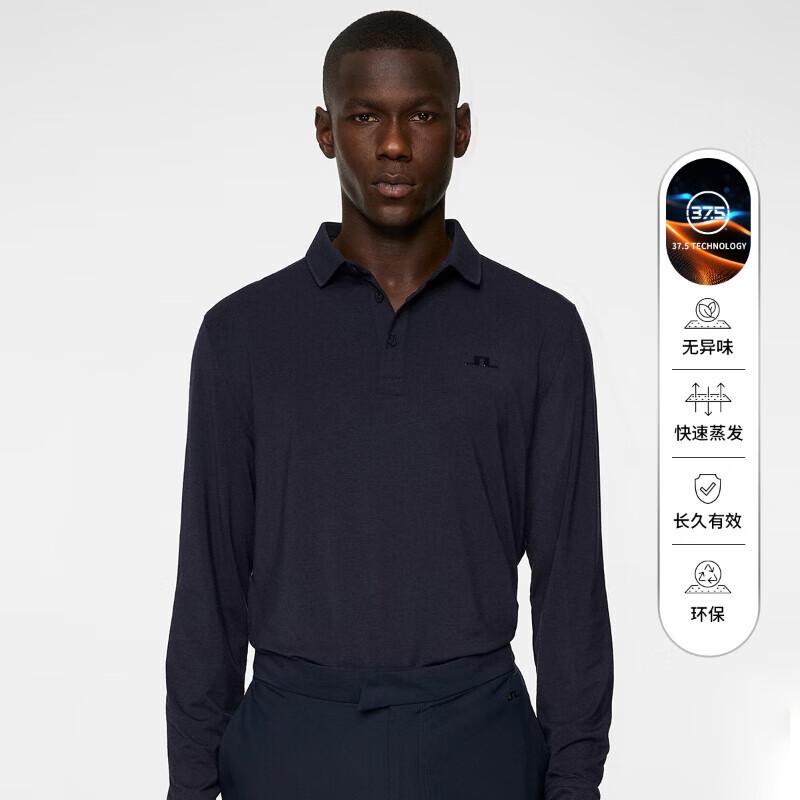 J.Lindeberg Men's Golf 37.5 Long Sleeve Polo