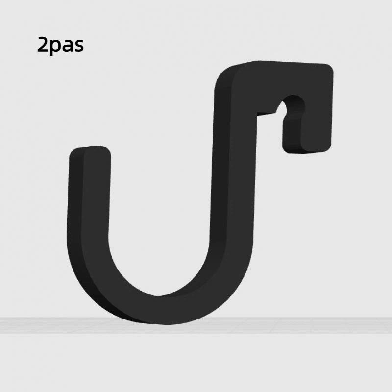 2Pcs Universal Car Umbrellas Holders Storage Hookclip Seat Headrest Hooks For Any Vehicle Black Car Umbrella Hooks