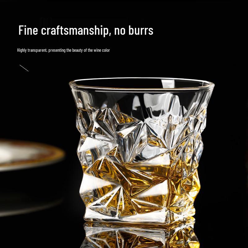 Octagonal KTV Beer Mug - Thickened Creative Crystal Whiskey Glass for Spirits
