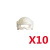 Military Building Block Figure Cap Tactical Helmet Alpha Motorcycle Lenses Gas Masks Flame Emitter Night Vision Device Gift Toys